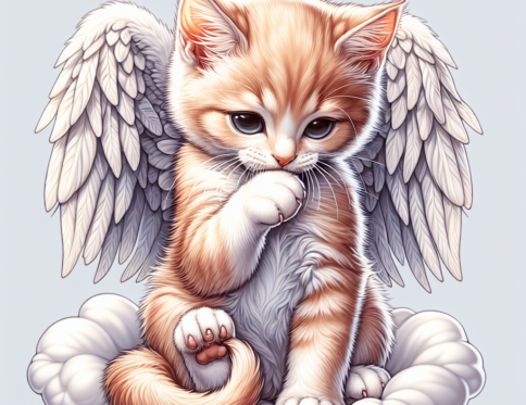 Angel Tabby Cat