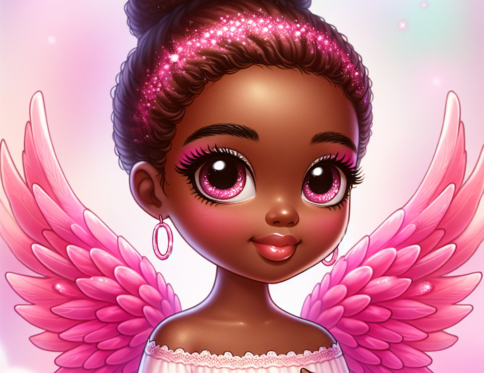 Pink Feathers Angel