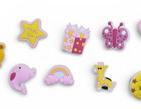 Playful Pastel Pals Croc Charms
