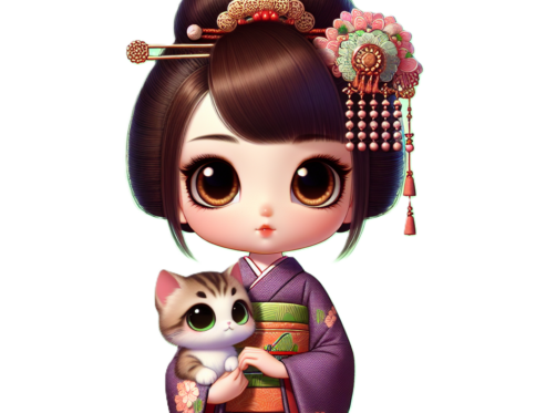 Kitty Kat Cuddles Kimono
