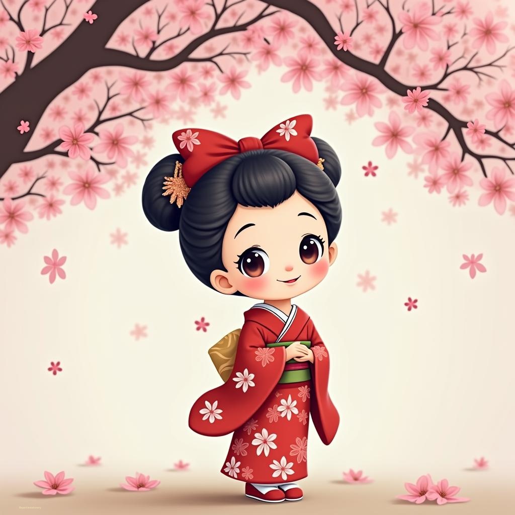 Geisha under blossom 7