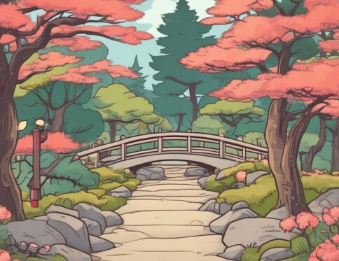 Blossom Japanese Bridge