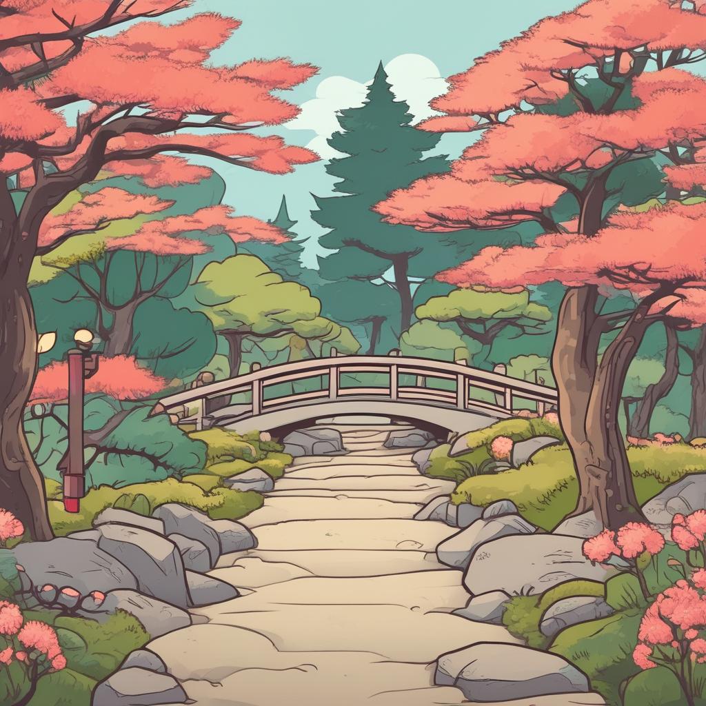 Blossom Japanese Bridge