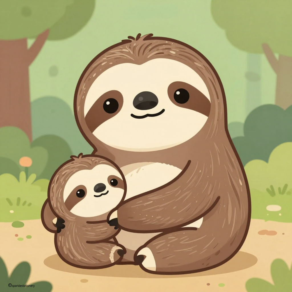 Sloth and mum 2