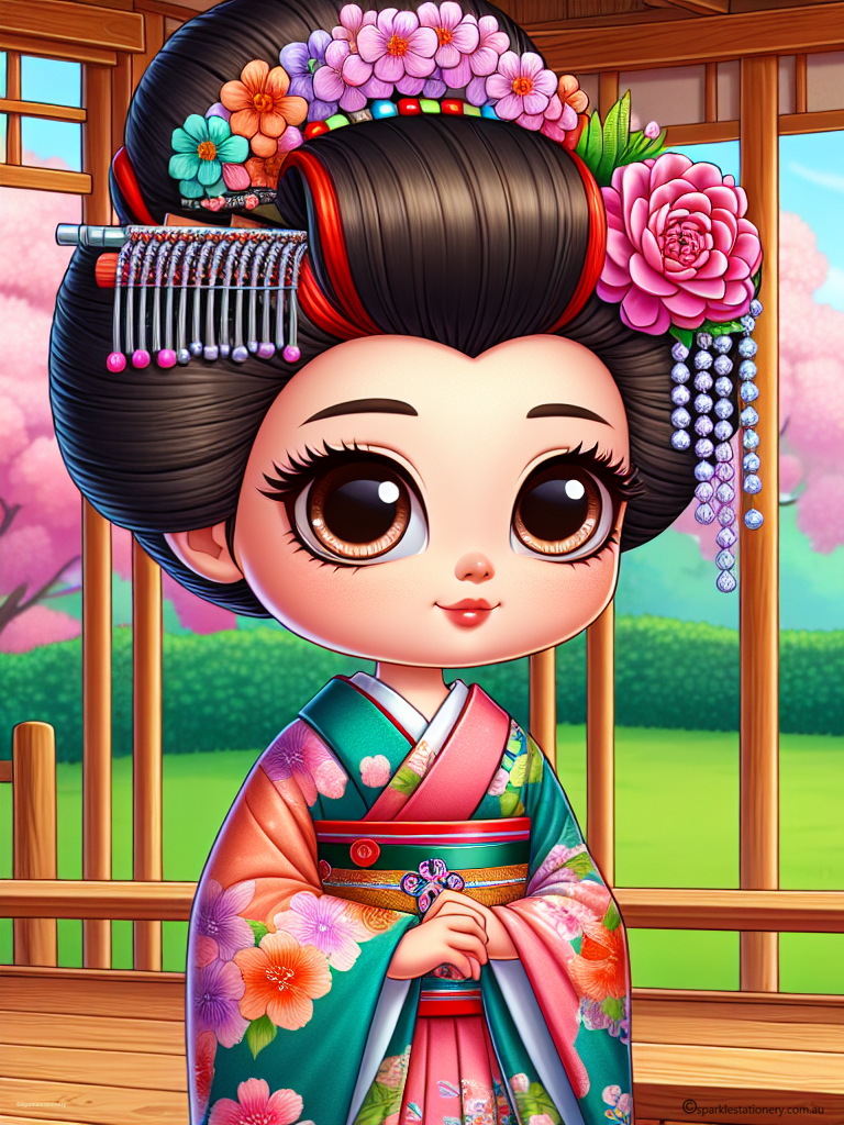 Emi in her Kimono