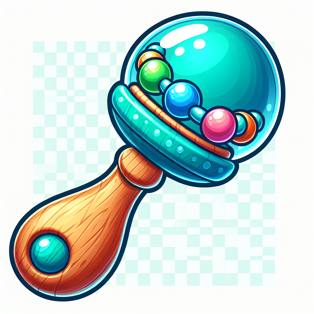 Baby rattle blue