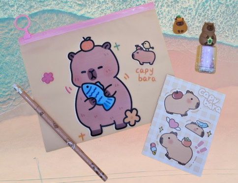 Cute Capybara Companion Set