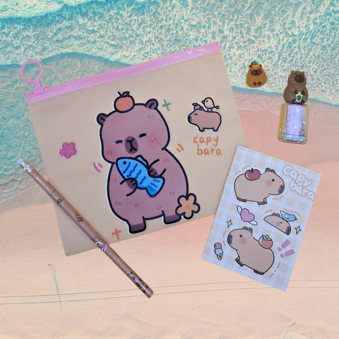 Cute Capybara Companion Set