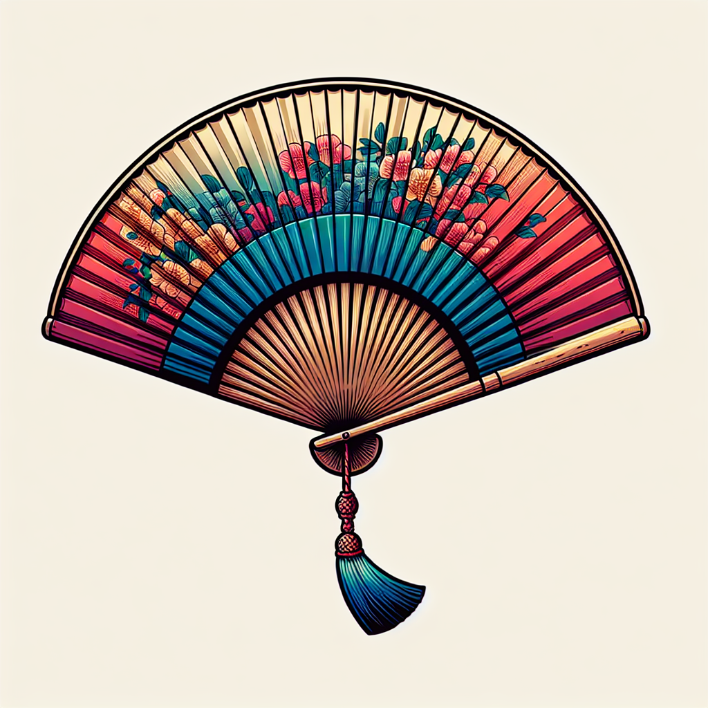 Fan with tassal