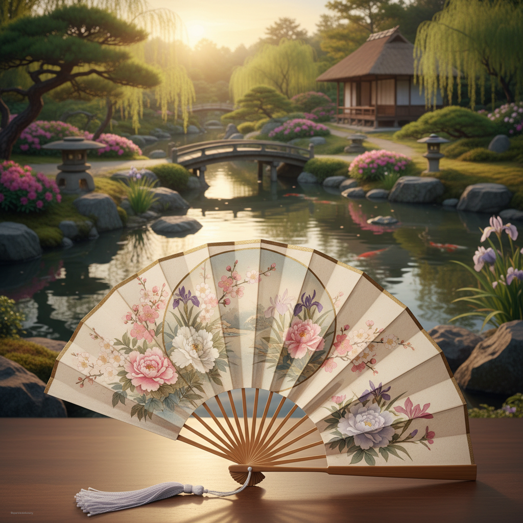 Fan with temple