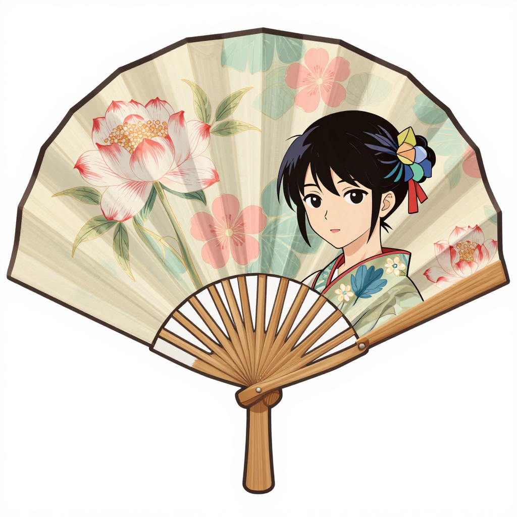 Flower girl fan