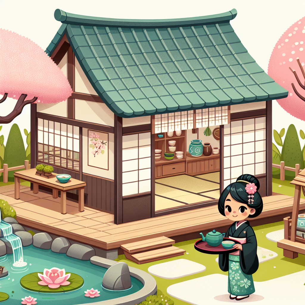 Japanese Tea House with Lady©
