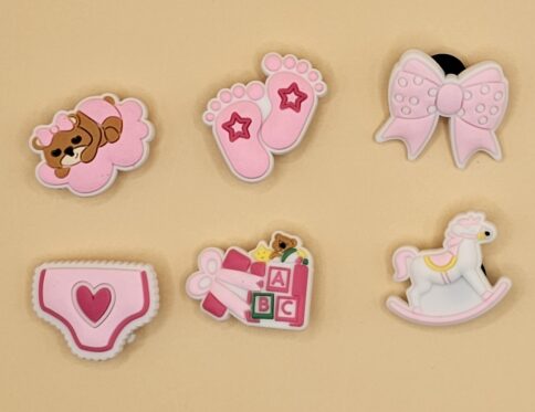 Pinkie Playtime Croc Charms