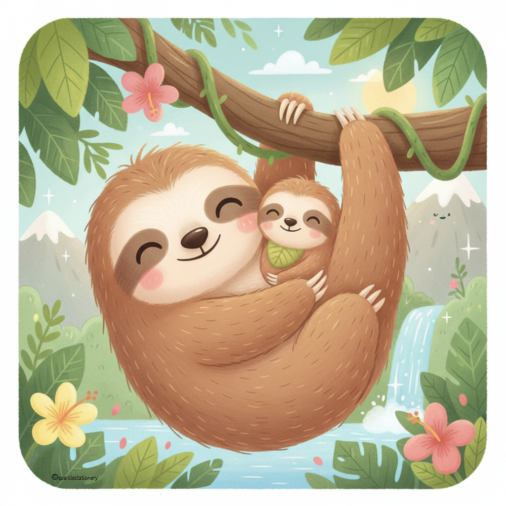 Sloth Mummy & Baby