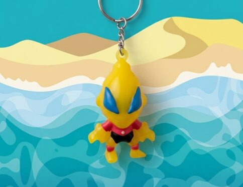 Retro Chaos: Pee-tan Inspired Keyring