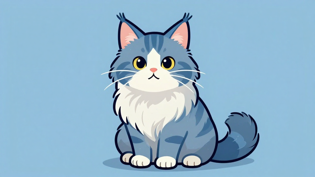 Blue maine cat