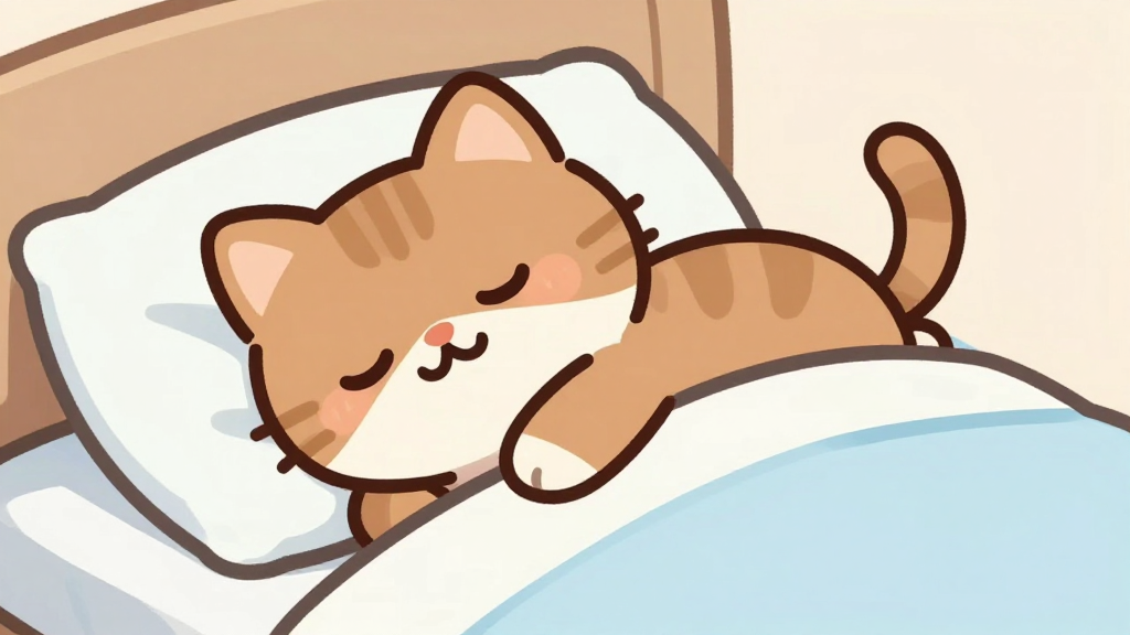 brown cat sleeping