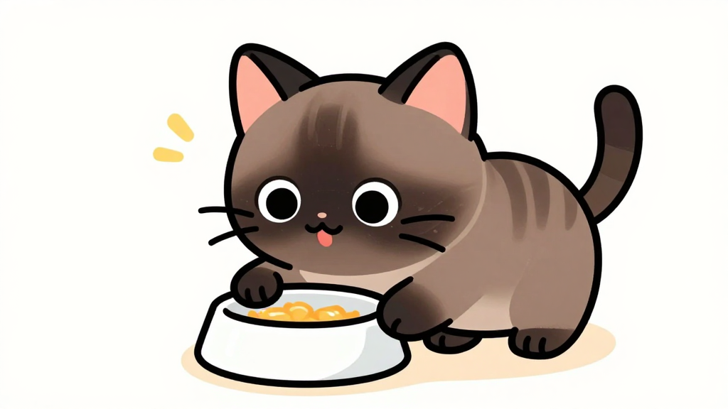 cat eating