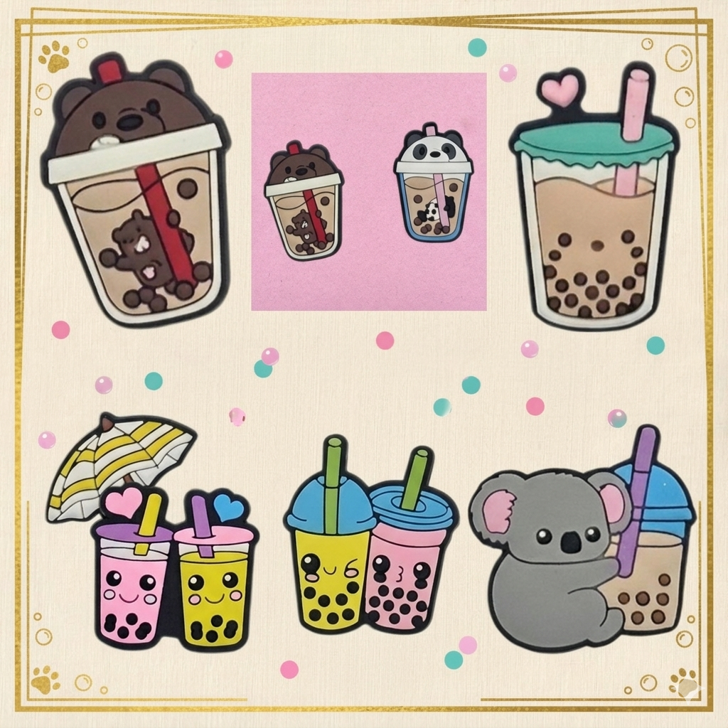 Sweet Boba Tea Croc Charms – Individual
