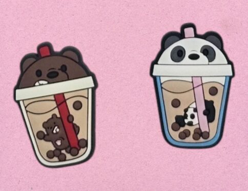 Boba Tea Charms – Panda and Bear