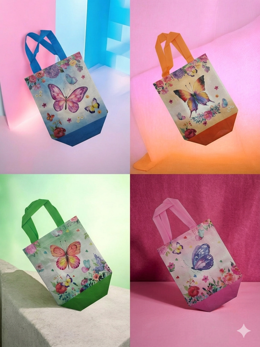 Butterfly Mini Tote Bags