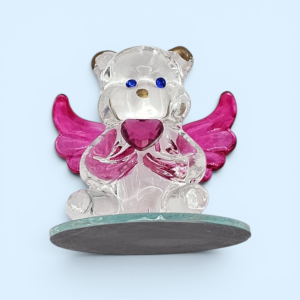 Glass bear bottom view