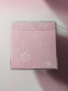 Glass bear packaging back