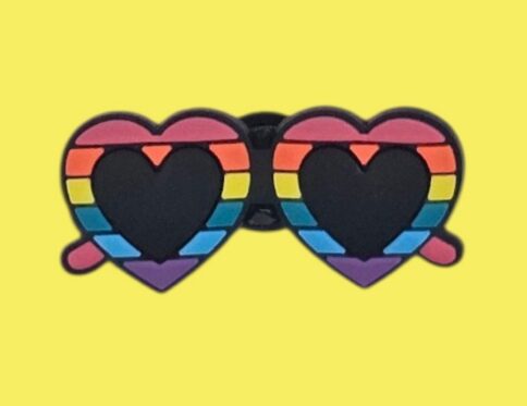 Heart Sunglasses Croc Charm