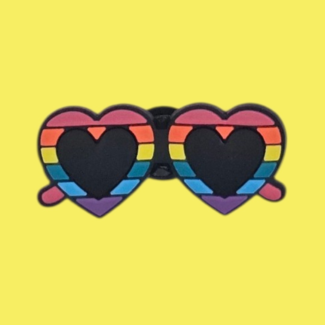 Heart Sunglasses Croc Charm