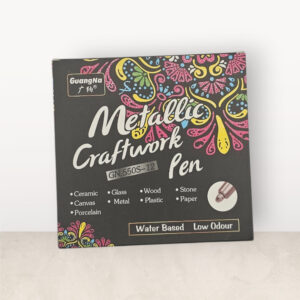 Metallic craftwork pens front Metallic craftwork pens in gold, silver and bronze from Sparkle Stationery
