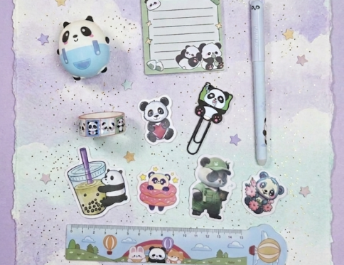 Panda Paradise Stationery Set