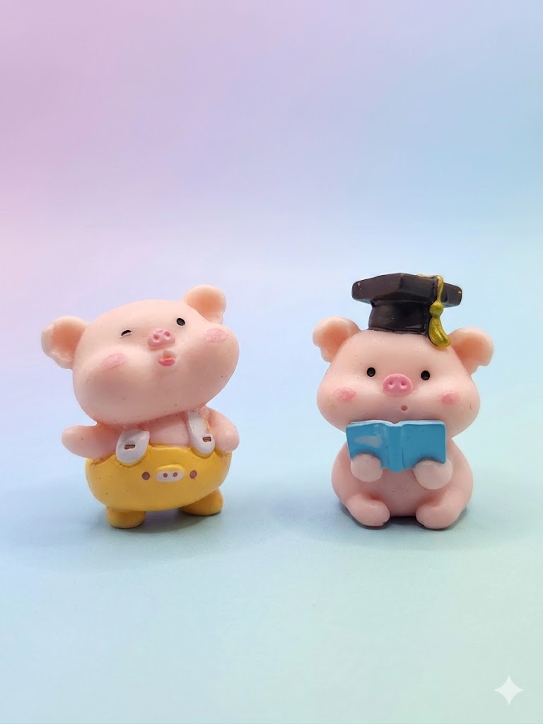 The Smarty-Pigs Mini Figurine Set