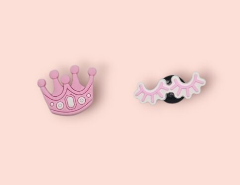Pretty Pink Princess Croc Charms Set