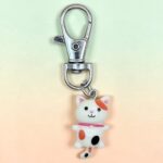 Spotty Kitty Cat Keyring