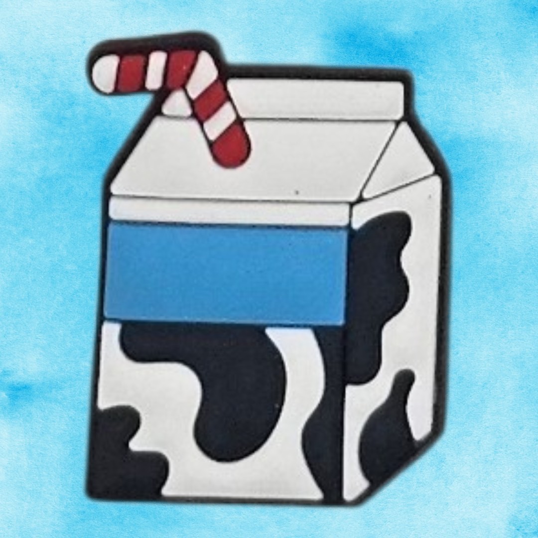 Moo-Moo Milk Carton Croc Charm
