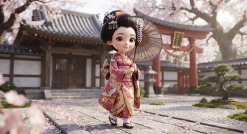 Hina’s World – Geisha Girl Sticker Series