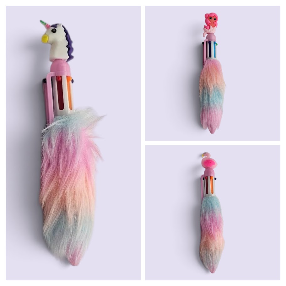 Kawaii Fluffy Multi-Colour Pens