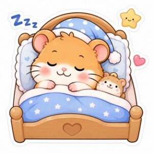 Hamster sleeping S