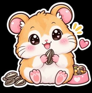 Hamster sticker 2 S