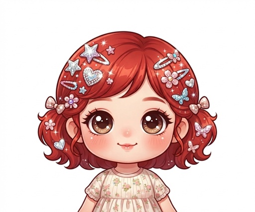 Sparkle hair red hair S